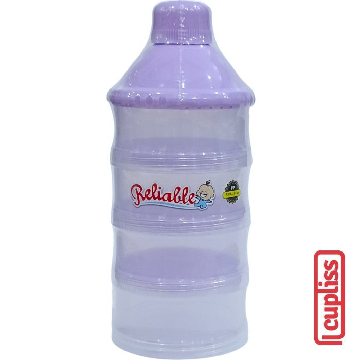 Reliable Wadah Tempat Susu Bayi Milk Container Quartet 4 Susun 9952