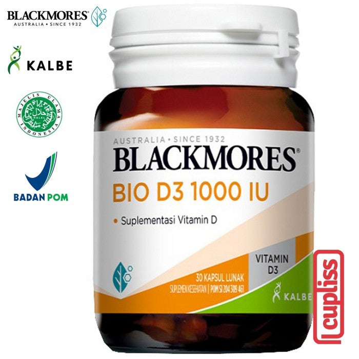 BLACKMORES Multivitamin 1000 IU Bio D3 1000IU - 30 caps BPOM Kalbe