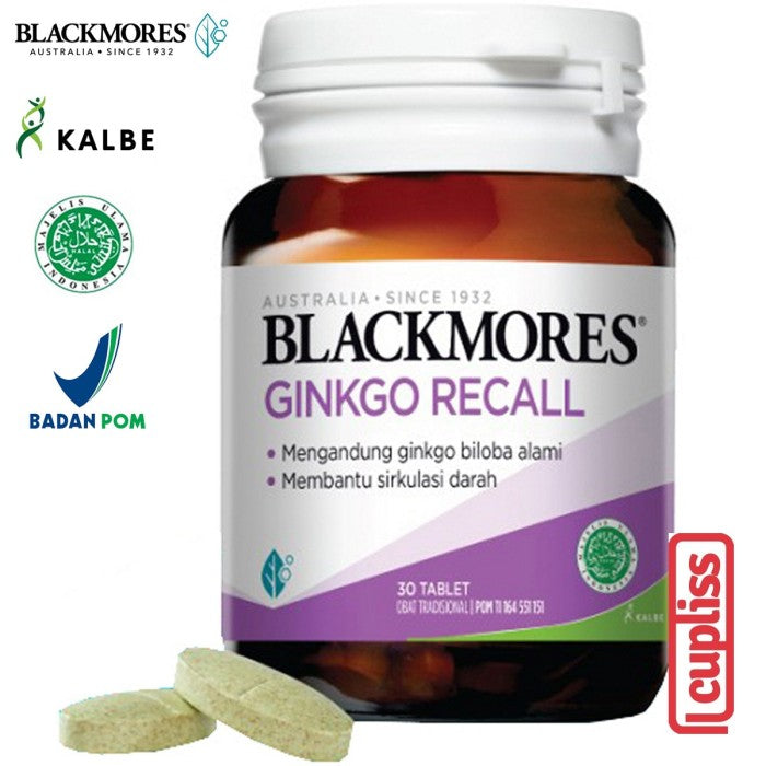 BLACKMORES Multivitamin Ginkgo Recall - 30 caps BPOM Kalbe