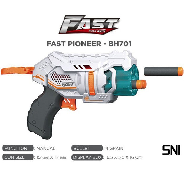 FAST Pioneer Manual Mini GL 4 Darts Pistol Mainan