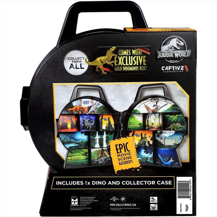 Captivz 200197 Jurassic World Collector Case Gold Indominus Rex