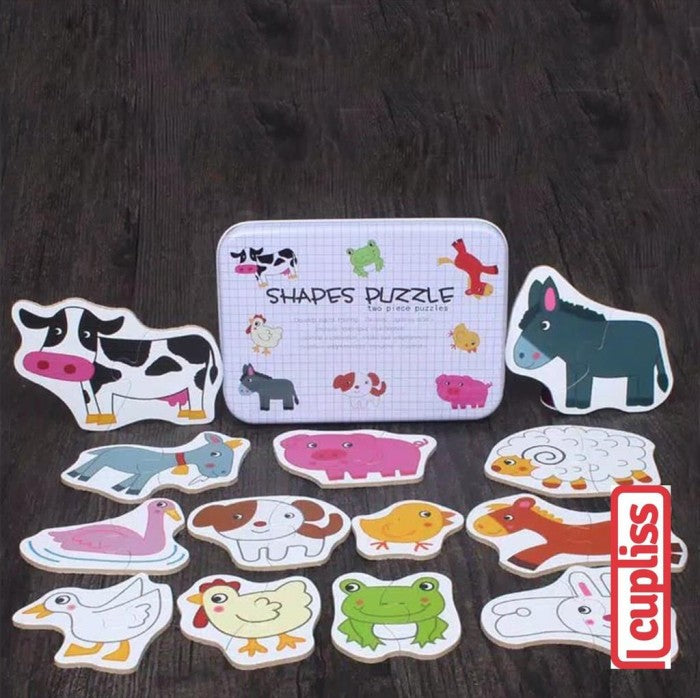 Shapes Puzzle Farms Mainan Edukasi Anak