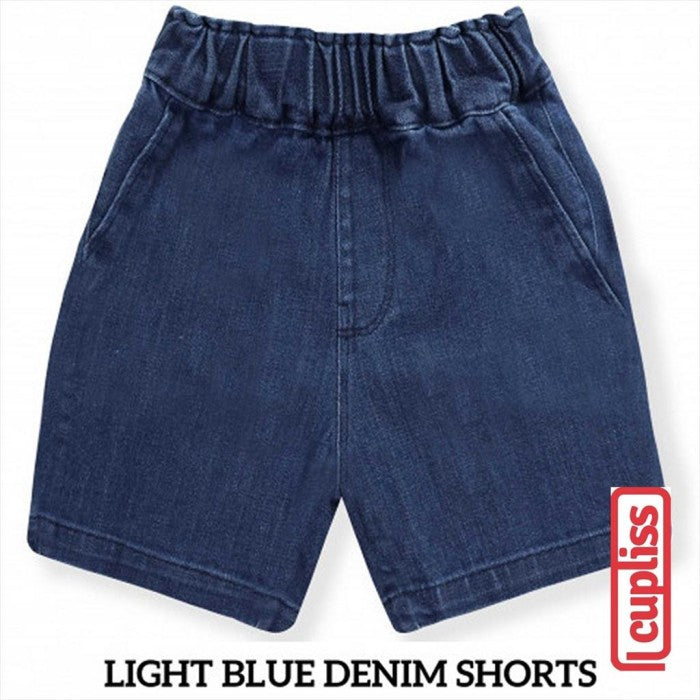 Dark Blue Little Palmerhaus Shorts Denim Celana Anak