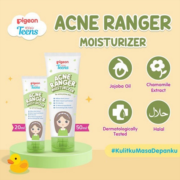 Pigeon Teens Facial Foam 50gr Acne Ranger Moisturizer 50 gr