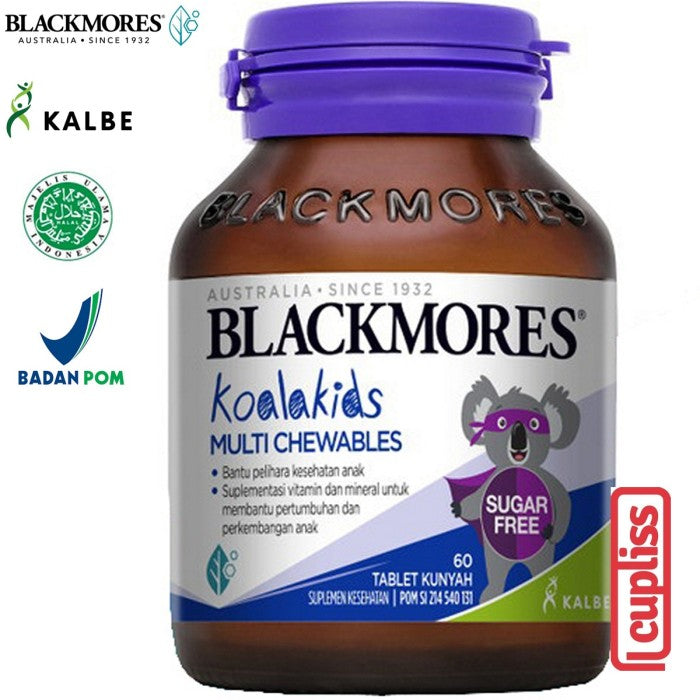 BLACKMORES Multivitamin Koalakids Multi Chewable Koala Kids Anak - 60 caps BPOM Kalbe