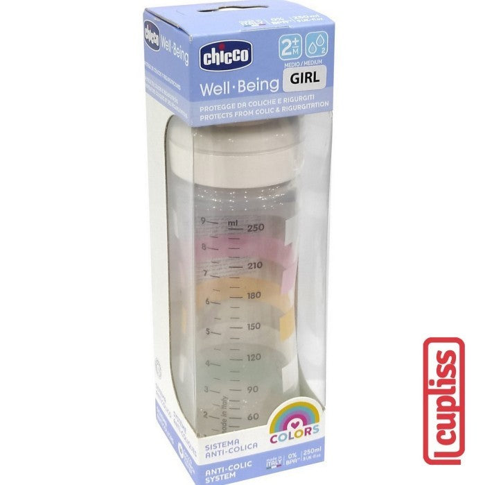 CHICCO Bottle Well Being PP 2M+ 250 ml Botol Susu 250ml