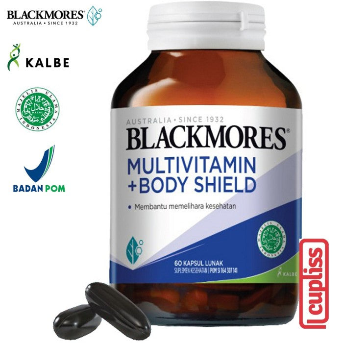 BLACKMORES Multivitamin Body Shield - 60 caps BPOM Kalbe