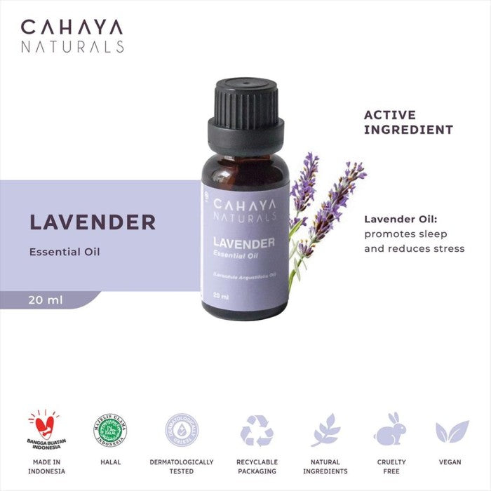 Cahaya Naturals Pure Lavender 20ml Essential Oil 20 ml