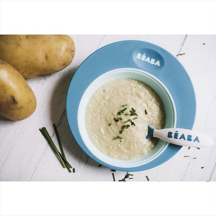 BEABA Training Plate Ellipse Blue Piring Makan