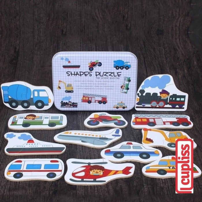 Shapes Puzzle Vehicle Mainan Edukasi Anak