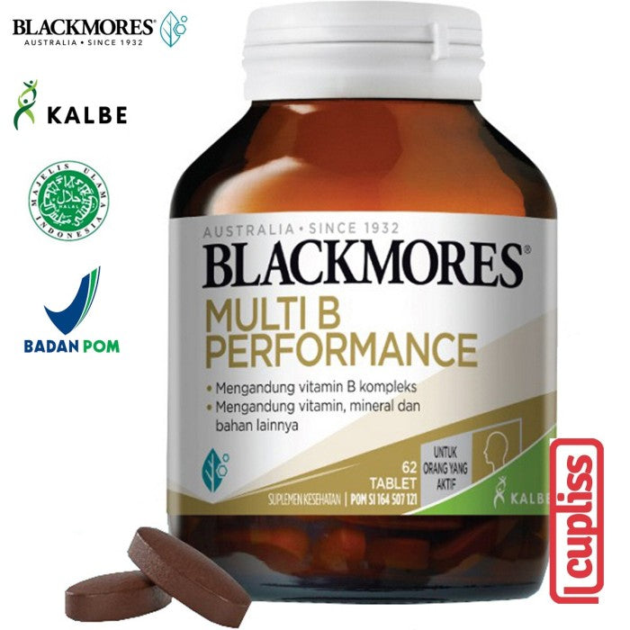 BLACKMORES Multivitamin Multi B Performance - 62 caps BPOM Kalbe