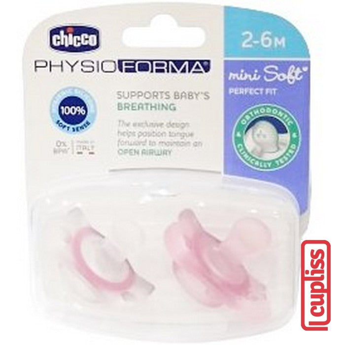 CHICCO Physio Soft Soother Silicone 2-6m Dot Botol Susu Bayi