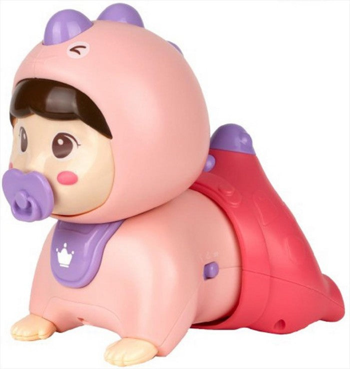 IQANGEL Crawling Baby Doll Mainan Boneka Bayi IQ Angel Pink 0709