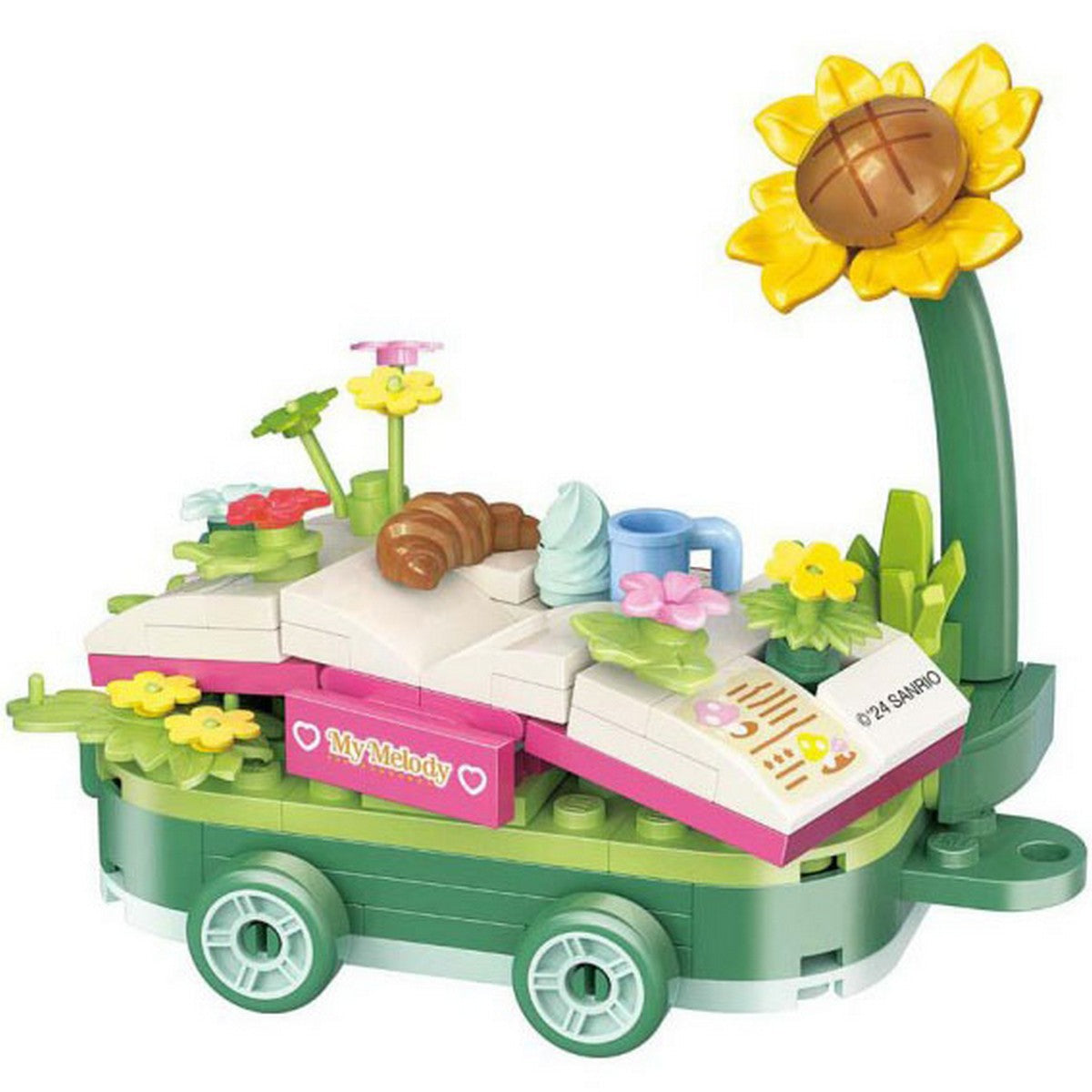 QMAN Keeppley K20831 Sanrio My Melody Picnic At Flower Fields Figure Mainan