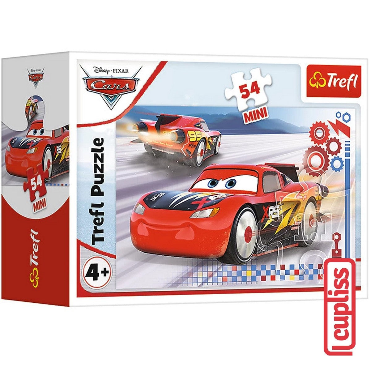 Trefl Puzzle 19723 Crazy Race Cars 3 54 pcs 54192 Mini Mainan