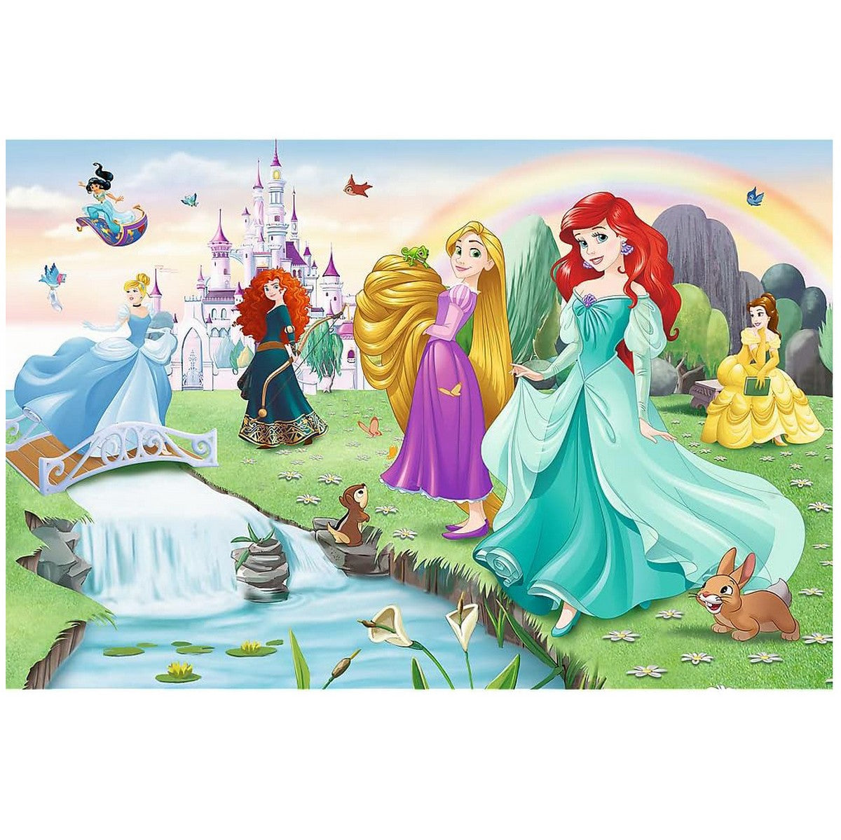 Trefl Puzzle 17361 Disney Meet The Princess 60 pcs Mainan
