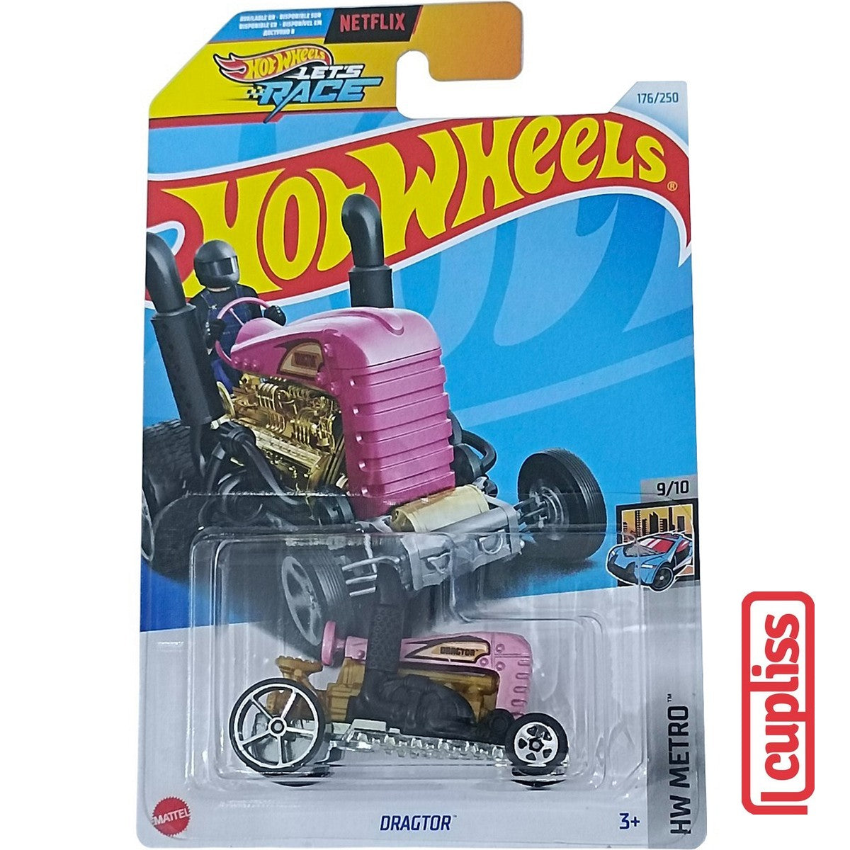 Hot Wheels HW Basic HTB20 Dragtor Lets Race Netflix Mattel Hotwheels