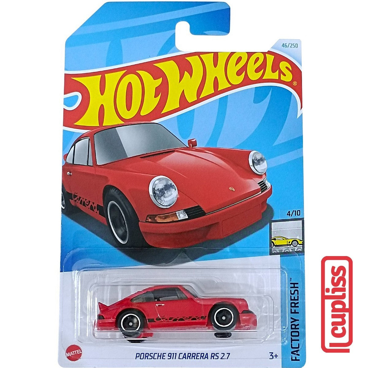 Hot Wheels HW Basic HTD08 Porsche 911 Carrera RS 2.7 Mattel Hotwheels