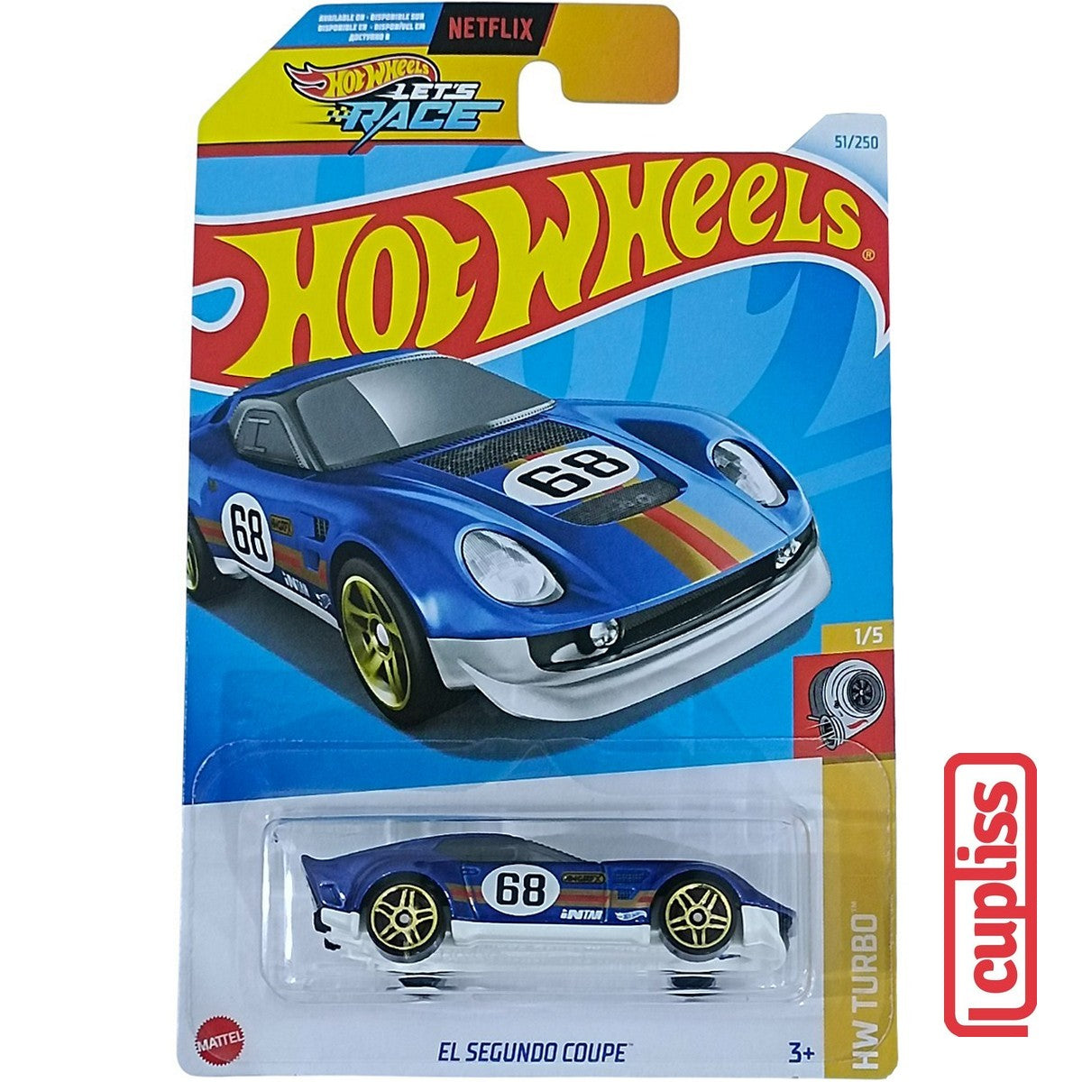 Hot Wheels HW Basic HTD10 EL Segundo Coupe Lets Race Netflix Mattel Hotwheels