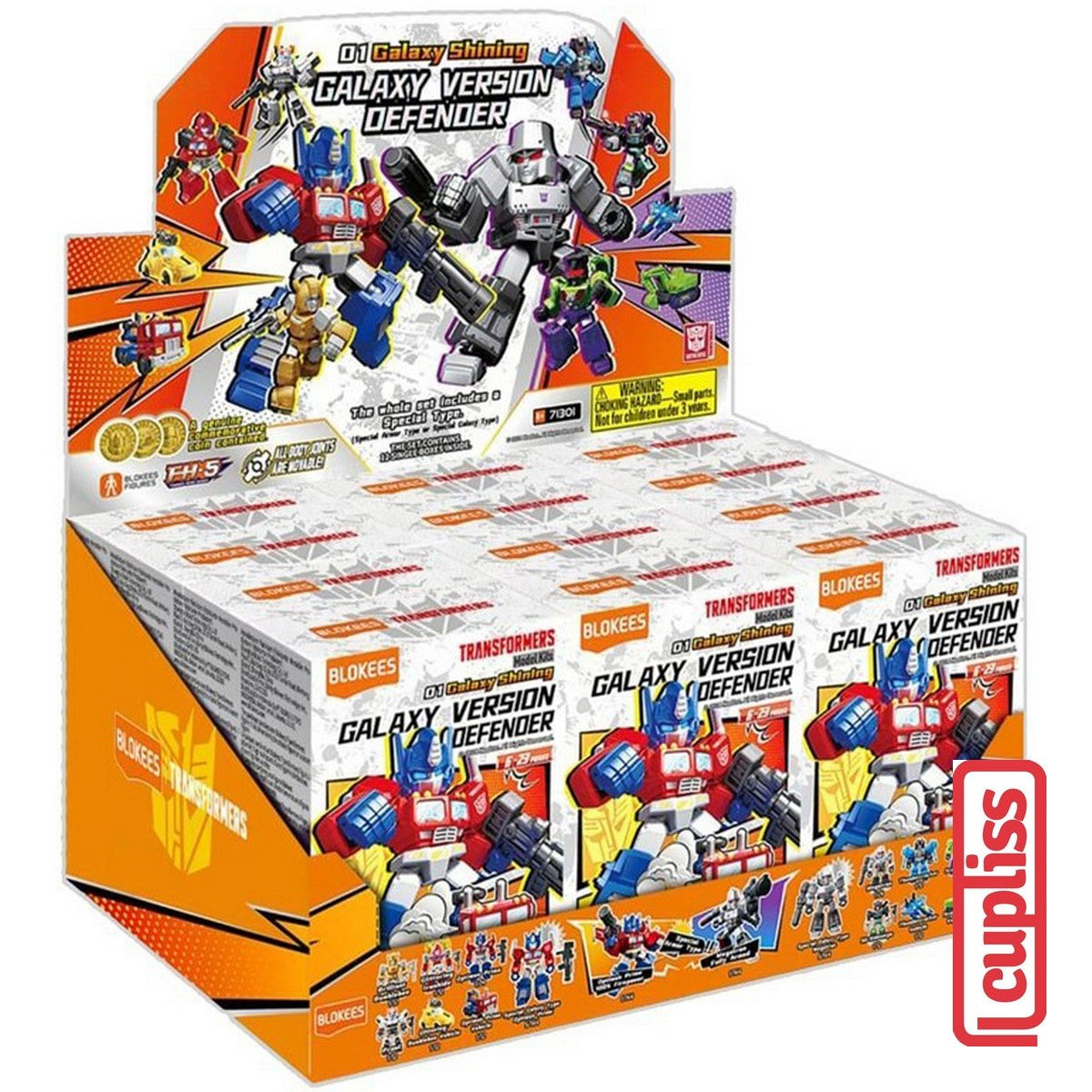 BLOKEES Figures Transformers 71301 Galaxy Shining Version Defender 01 Hasbro Box Set