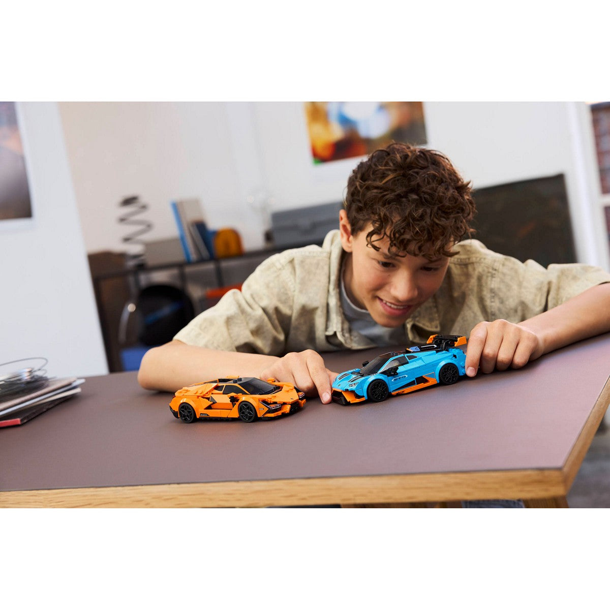 LEGO Speed Champions 77238 Lamborghini Revuelto and Lambo Huracán STO
