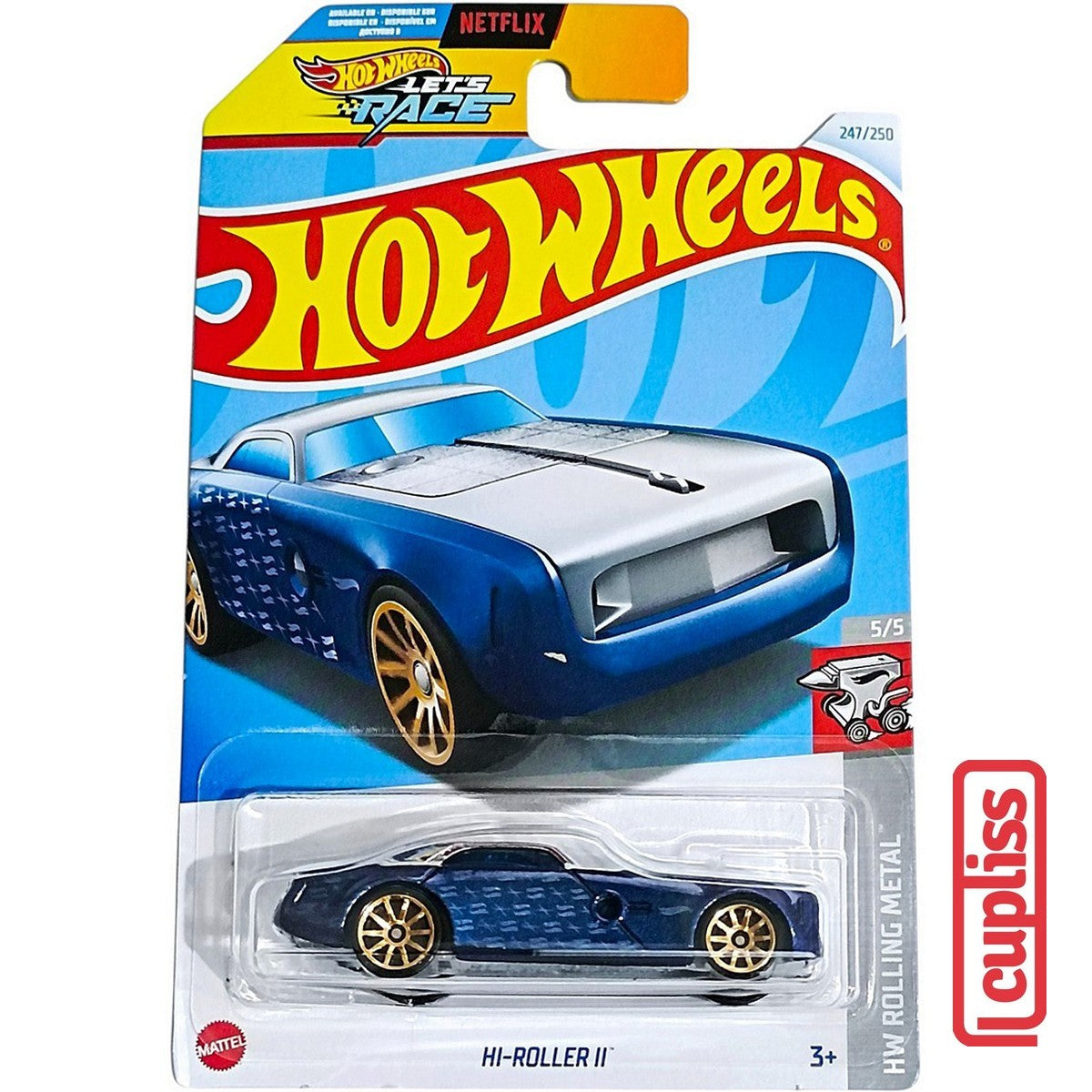 Hot Wheels HW Basic HRY94 HI-Roller II Lets Race Netflix Mattel Hotwheels