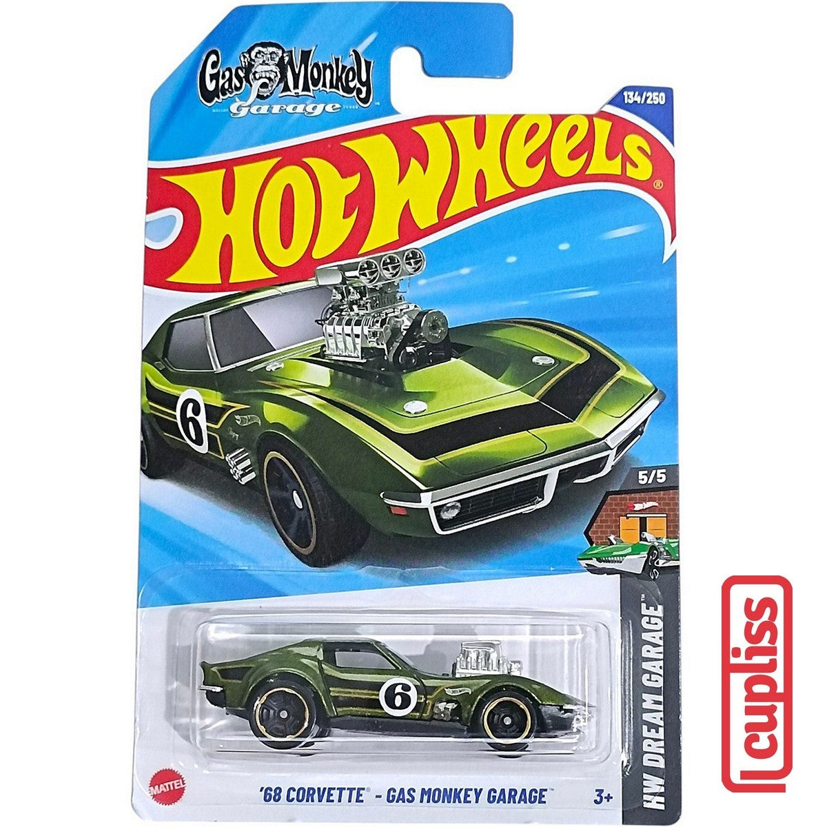 Hot Wheels HW Basic HYY74 68 Corvette-Gas Monkey Garage Mattel Hotwheels