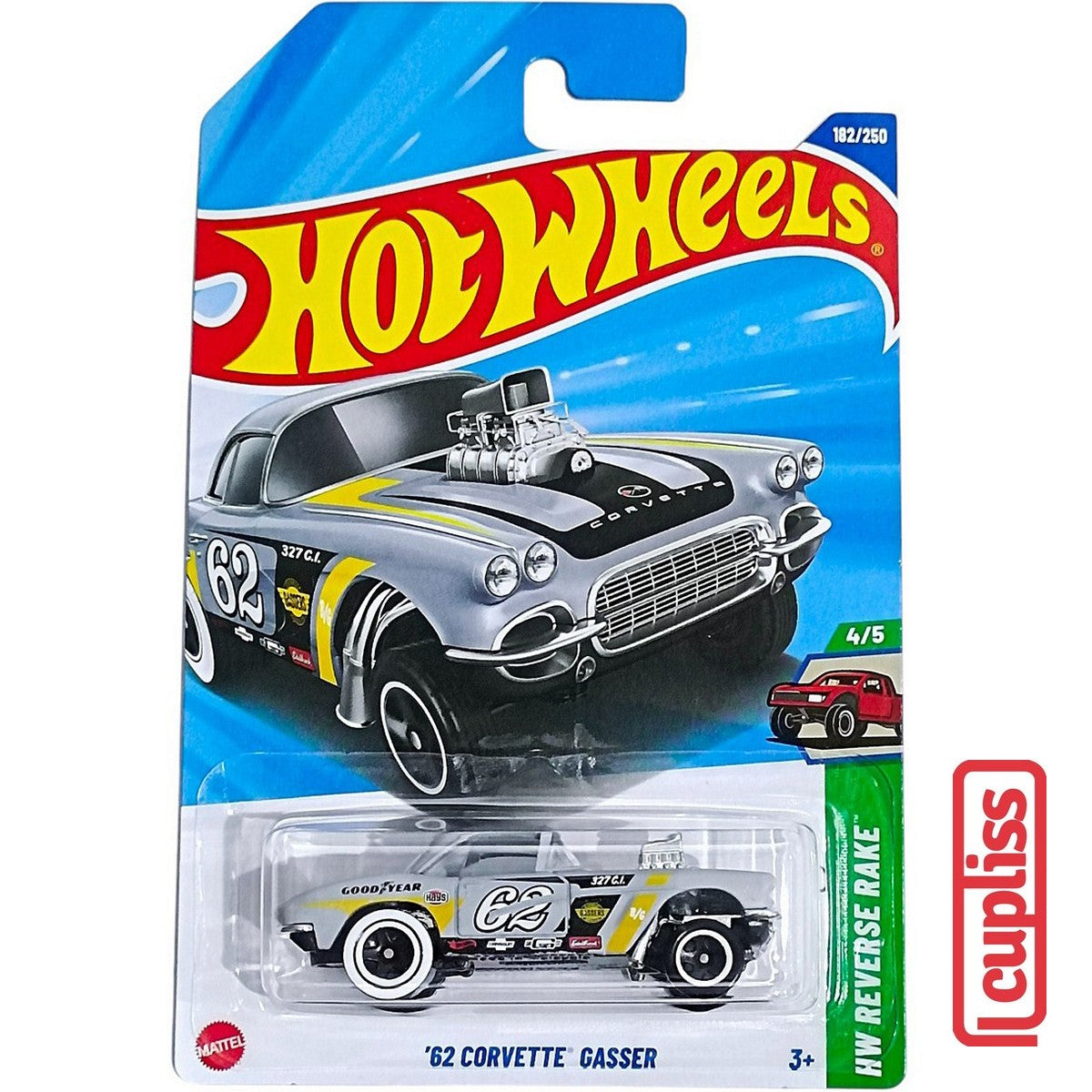 Hot Wheels HW Basic JBB08 62 Corvette Gasser Mattel Hotwheels