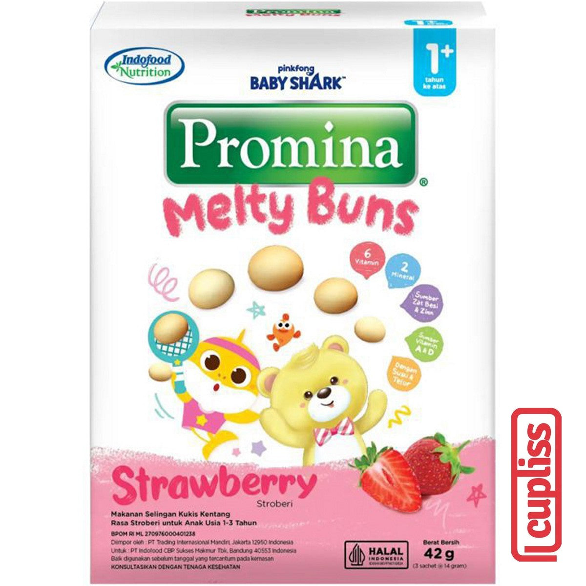 Promina Melty Buns 42gr Snack Kentang Camilan Bayi Anak Balita MPASI Lumer 12m+