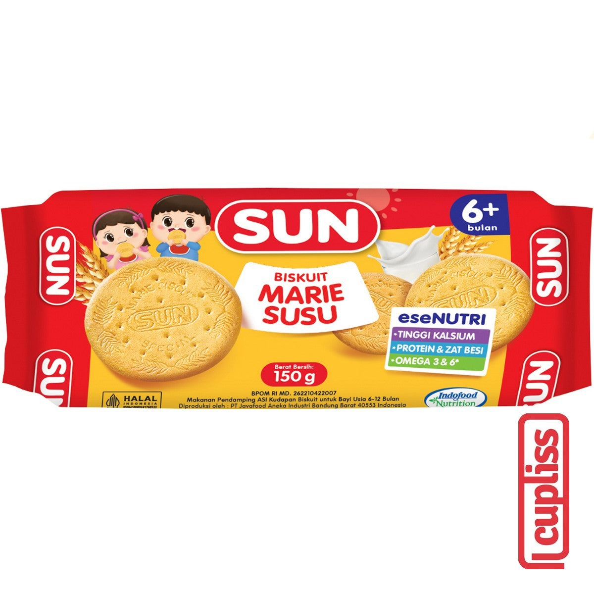 SUN Marie Biskuit Bayi Regal Baby Biscuit Roll Susu MPASI Anak