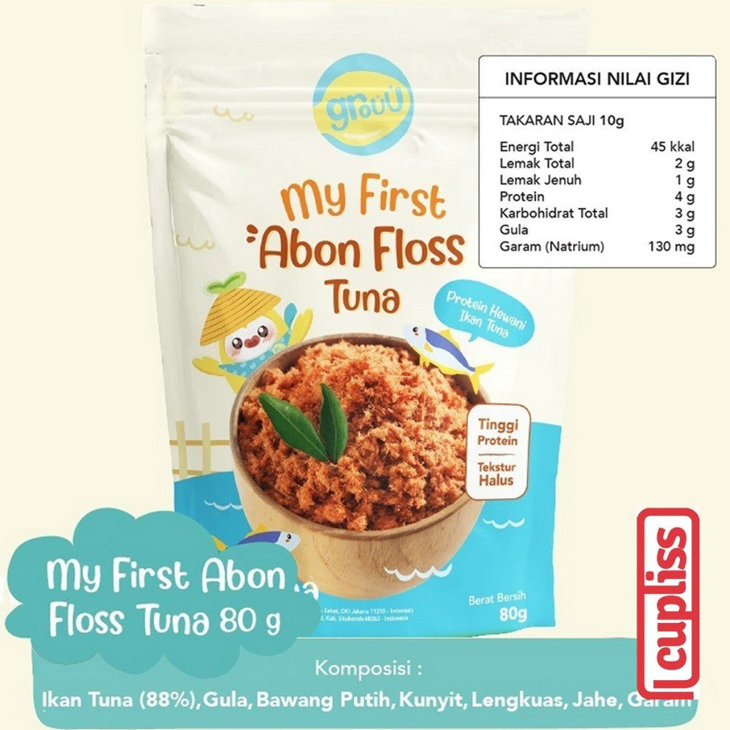 GROUU Kids Abon Ayam Sapi Snack Cemilan Anak MPASI 12+
