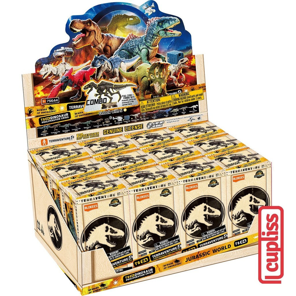 BOX - BLOKEES Figure Jurassic World Terraventure TS 01 02 03 04 Dinosaur