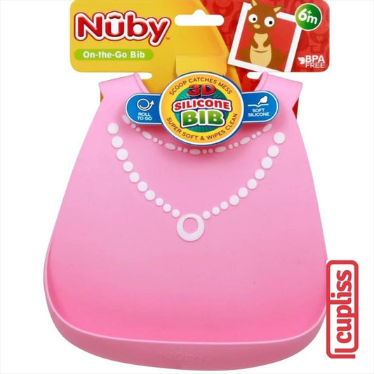NUBY 128805 On The Go Bib Celemek Bayi
