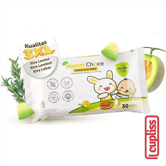 Mama Mama's Choice Wet Wipes Antibacterial 30 s Tisue Basah Bayi