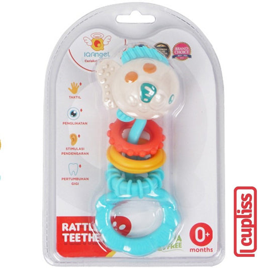 IQAngel Rattle Teether Toy Fish Mainan gigitan Bayi