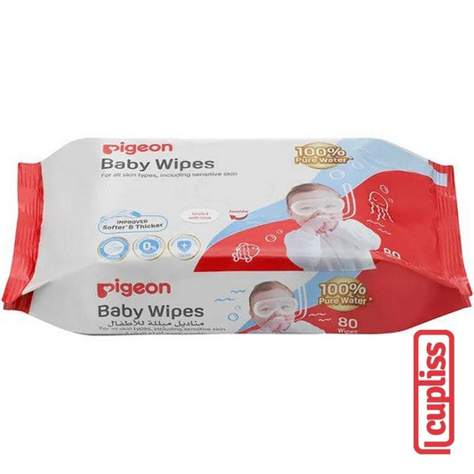 PIGEON Wet Tissue Baby Pure Water Wipes Refill 80s Tisu Basah 80 s