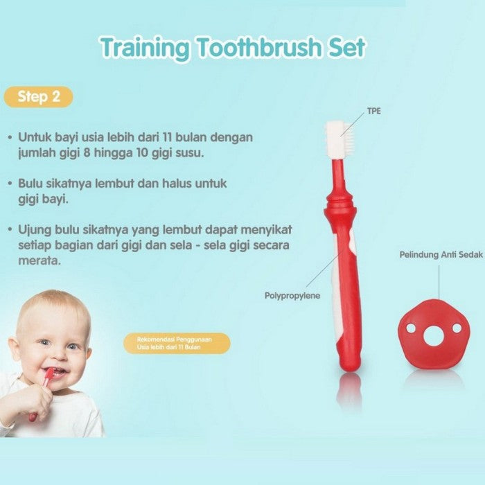 Reliable Training Toothbrush Sikat Gigi Bayi Complete 3 Step 7903