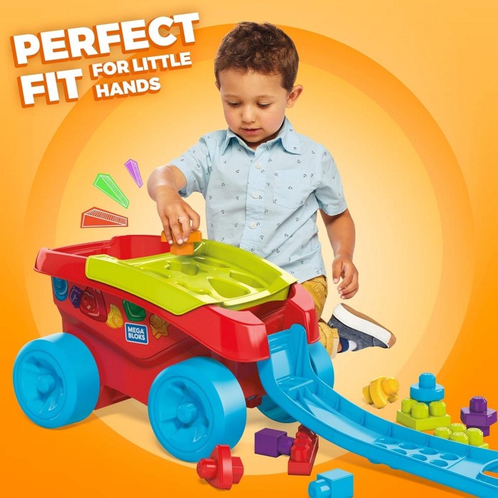 Fisher Price FVJ47 Mega Bloks Shape Sorting Wagon