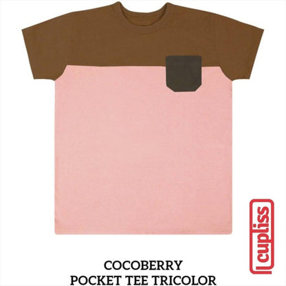 Little Palmerhaus Pocket Tee Tricolor Kaos Oblong Anak Cocoberry