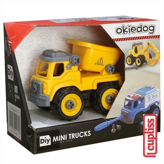 Okiedog Diy Mini Trucks Dump Trucks Mainan Bongkar Pasang Anak