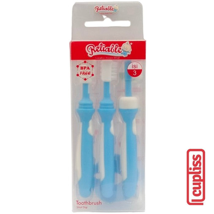 Reliable Training Toothbrush Sikat Gigi Bayi Complete 3 Step 7903