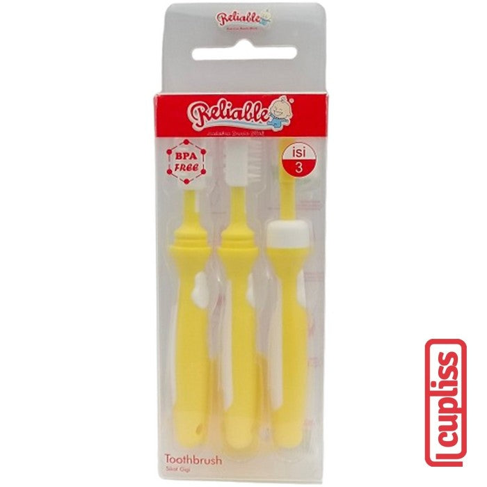 Reliable Training Toothbrush Sikat Gigi Bayi Complete 3 Step 7903