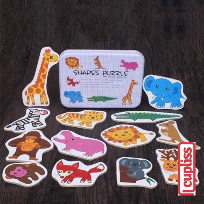 Shapes Puzzle Animals Mainan Edukasi Anak