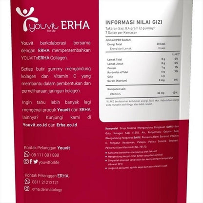 YOUVIT x Erha Multivitamin Gummy Collagen 1000mg 7 Days Vitamin