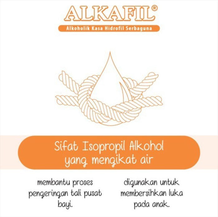Alkafil Alkoholik Kasa Hidrofil 16 Sachet Kasa Tali Pusar Bayi