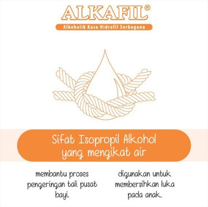 Alkafil Alkoholik Kasa Hidrofil 16 Sachet Kasa Tali Pusar Bayi