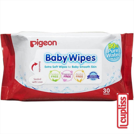 PIGEON Wet Tissue Baby Pure Water Wipes Refill 30s Tisu Basah 30 s