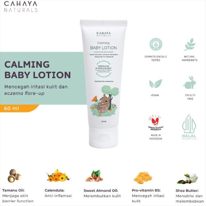 Cahaya Naturals Calming Baby Lotion 60ml 11070102