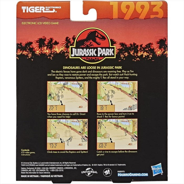 Hasbro Video Game F2838 Jurassic Park Edition Tiger Electronics