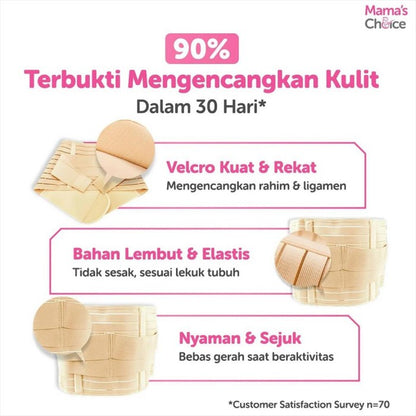 L - Mama's Choice Postpartum Corset Gurita Korset Melahirkan Cream